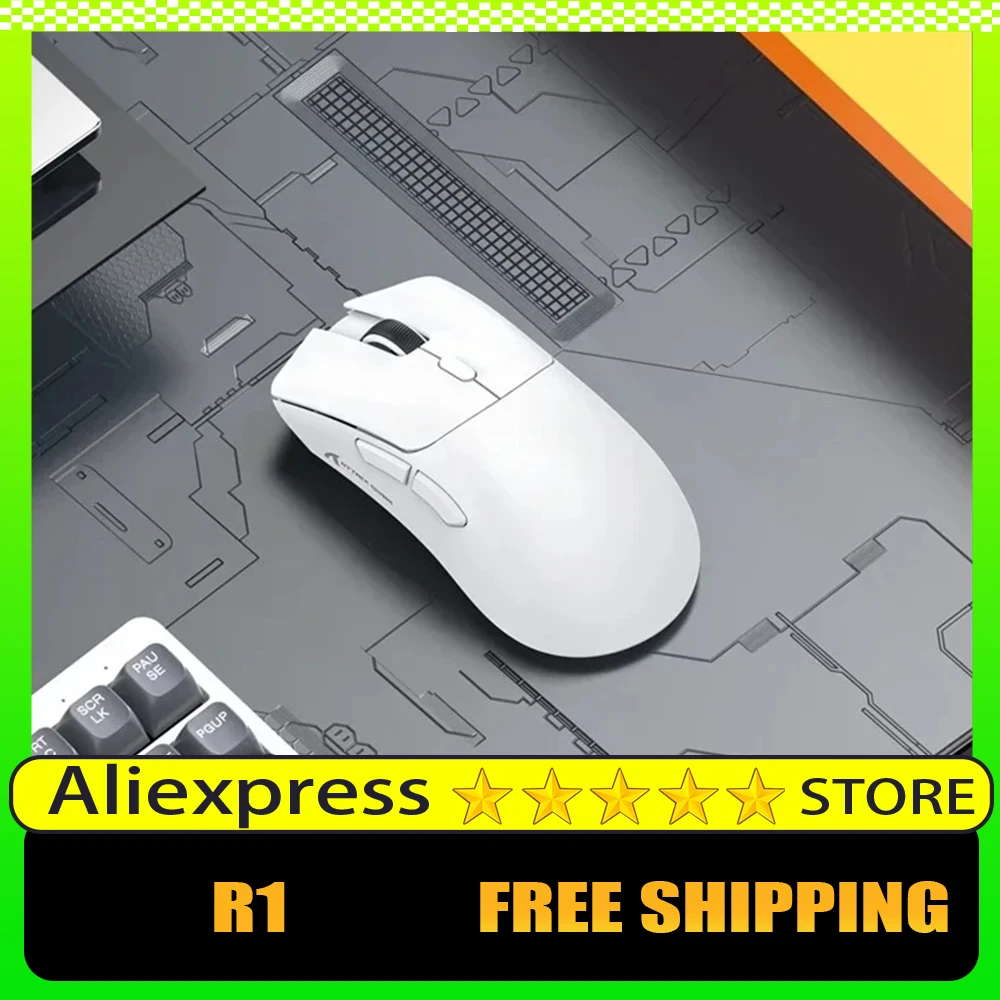 

Attack Shark R1 Tri Mode Lightweight Paw3311 Wireless Bluetooth Mouse Gaming Mouse Office Customized Esports Mice PC Accessories