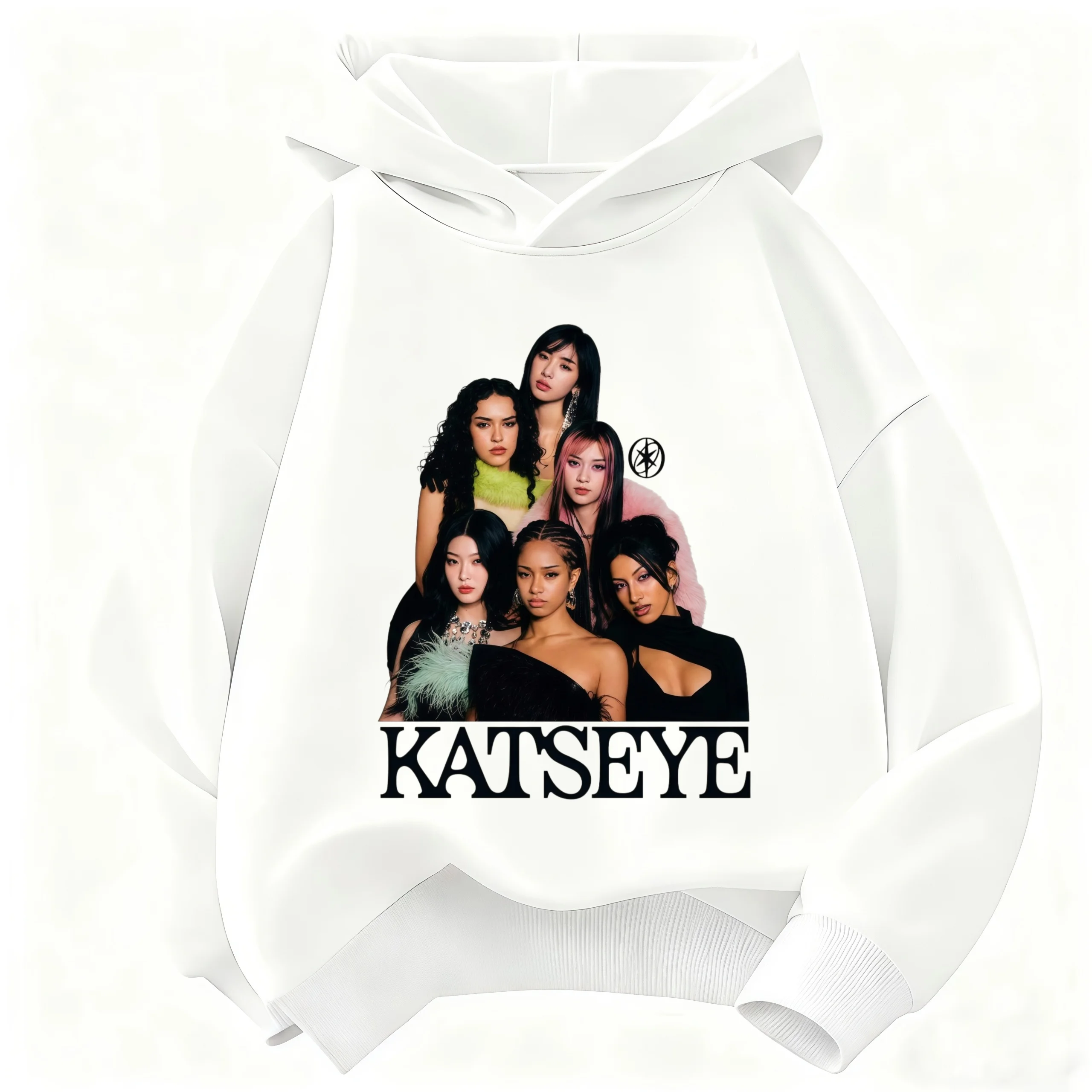 2026 Stylischer Kinder-Hoodie – Katseye Girl Group Grafik-Pullover; Lässiger Retro-Hoodie für Jungen & Mädchen – Warm & Street-Style – Detail 3