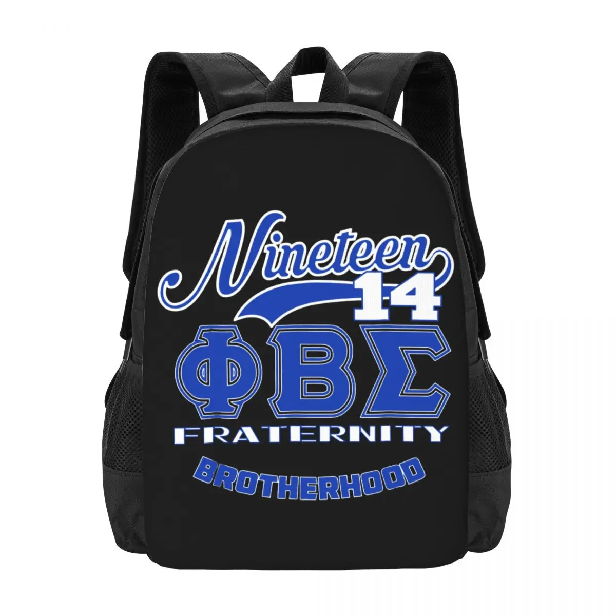 Phi Beta Sigma PBS Fraternity Travel Laptop Backpack, Business College School Computer Bag Gift for Men & Women