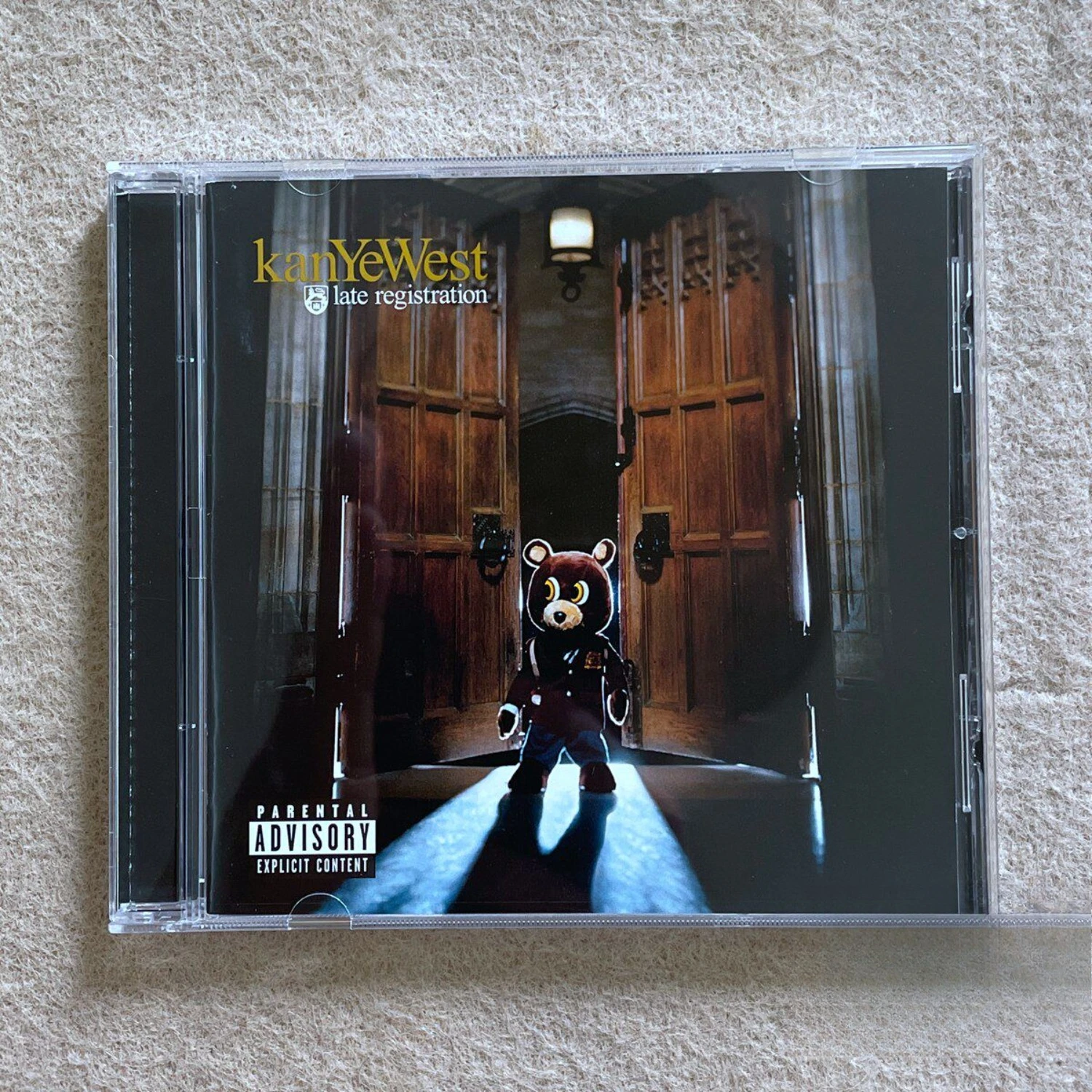 

Rare Sealed Kanye West Late Registration Classic Hip Hop Rap Audio CD Clear Digital Sound Collectible for Fans Home Art Decor