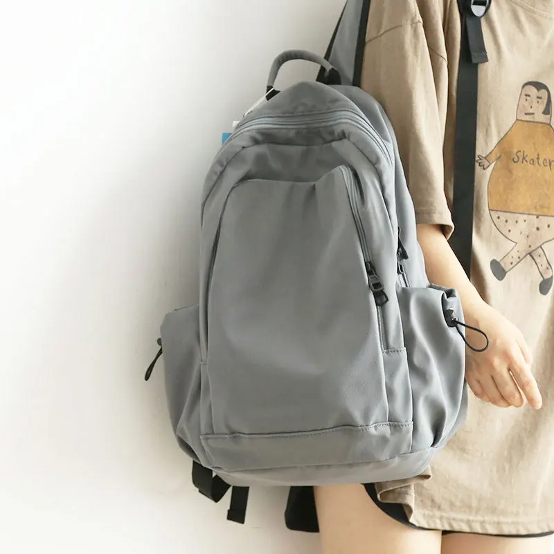 Nylon Backpack for Middle and High School Students, with A Drawstring Design for A Large Capacity Portable Crossbody Bag