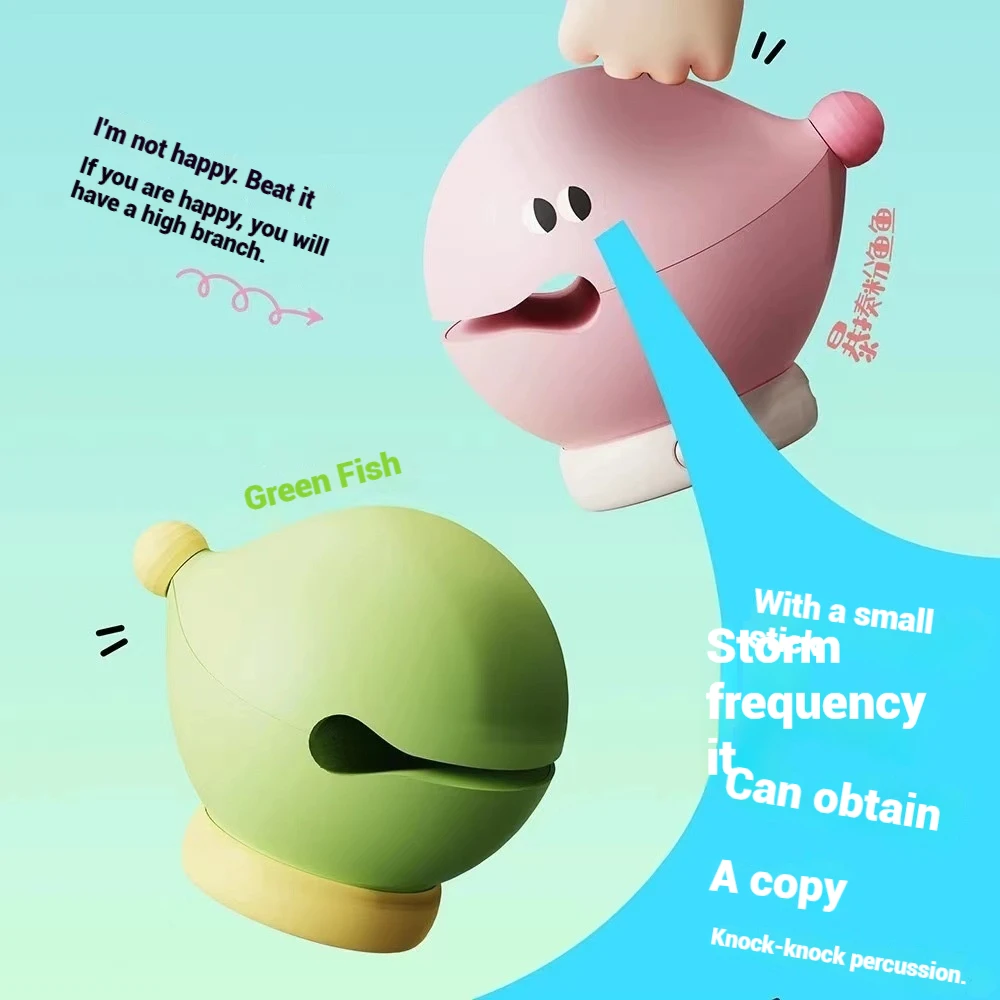 나무 물고기 밤 빛 여자를위한 귀여운 크리 에이 티브 탭 빛 수면 편안한 침실 램프 Bestie기도 장식을위한 선물