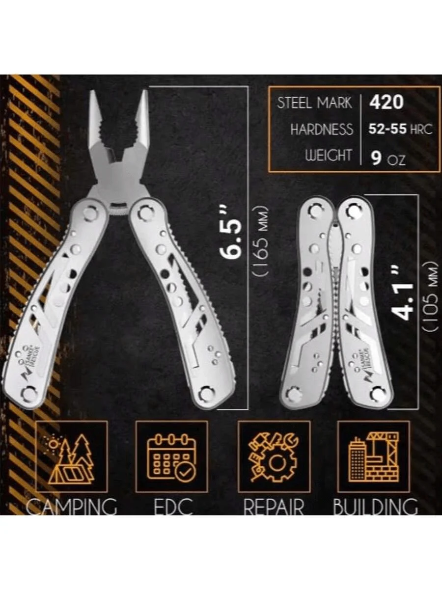 كماشة متعددة الأدوات 24 في 1 مع أداة احترافية متعددة للبقاء على قيد الحياة والتخييم وهدايا الصيد للرجال فرقة Dad Hus #2