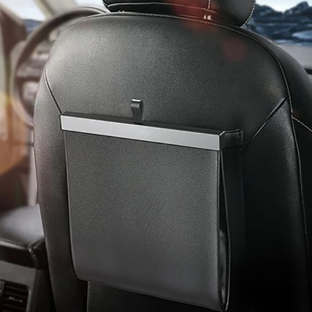 

Folding Hanging Car Trash Can Waterproof Large Capacity Garbage Bag For Back Front Seat Y Hidden Foldable Waste Container Auto