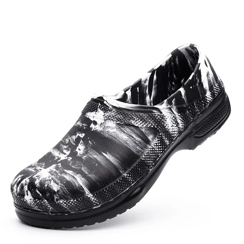 Hotel Kitchen  Non-slip Waterproof Oil-proof Work Shoes Resistant Cook Chef Shoes For Men Sandals Plus Sizegh4