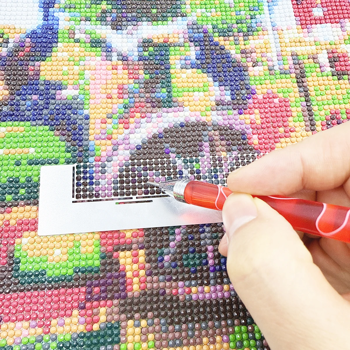 

1pc Drilling Dot Drill Diy Tools 5D DIY Diamond Painting Ruler Blank Grids Full Drill Kits Tools Metal Net Daimond Moasic Ruler