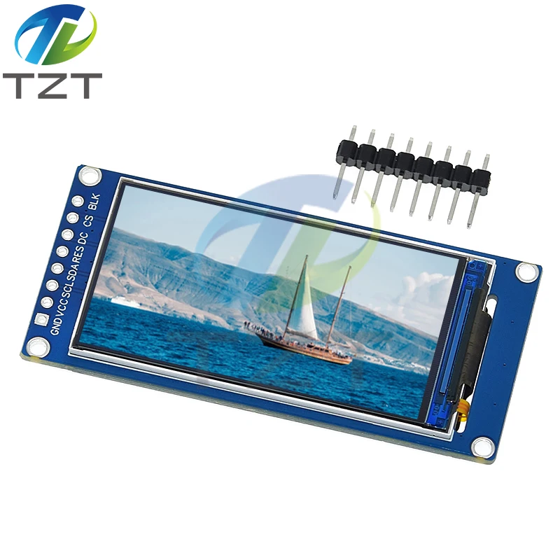 Layar tampilan TFT sudut penuh IPS 1.9 inci baru modul Display warna layar LCD Port seri SPI definisi tinggi 170x320 ST7789