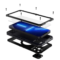 IP68 Real Waterproof Armor Phone Case for iPhone 14 13 12 11 Pro Max XR X XS Max 6 6S 7 8 Plus Swim Diving Outdoor Sports Cover