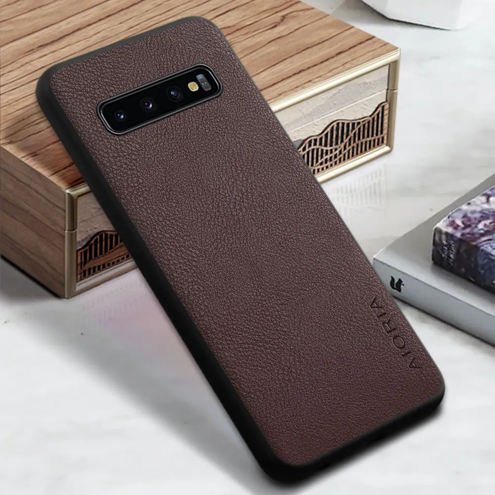 Case for Samsung Galaxy S10 Plus Lite 5G S10E Phone Cover Funda Solid Color Business Pu Leather Design Capa