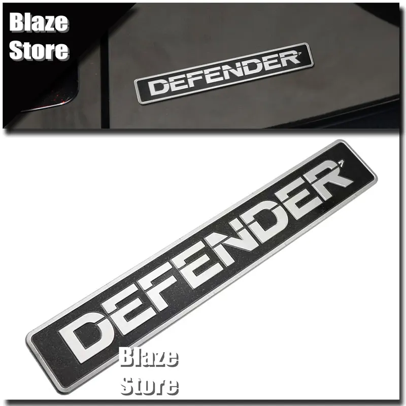 

For Land Rover Defender Tailgate Decor Sticker Aluminum Badge Metal Car Body Sticker Vehicle Accessories