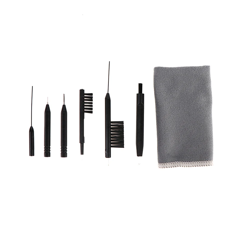 8Pcs Hearing Aid Cleaning Kit Brush Vent Cleaner Wire Magne Wax Loop Tools Set