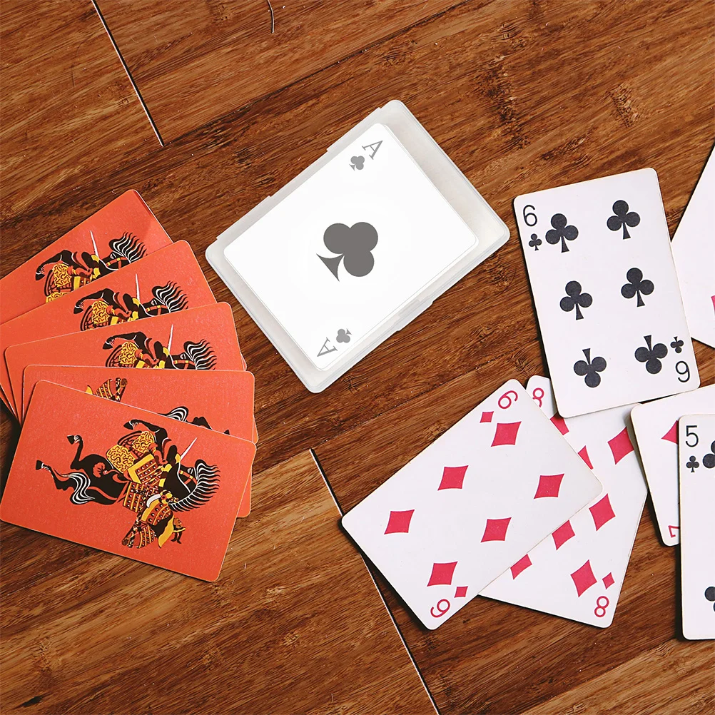 

8pcs Clear Poker Cards Storage Case with Lid Rectangular Playing Card Box Ideal for Gifting and Card Game Enthusiasts