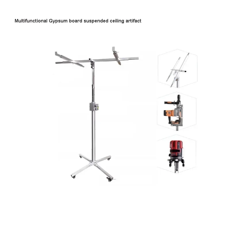 

Electric Multifunctional Gypsum board suspended ceiling artifact, woodworking decoration, electric/hand lift, lifting and moving