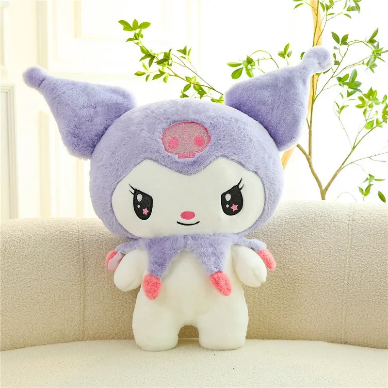 หมอนผ้ากำมะหยี่ขนาด25/55ซม. SANRIO Kuromi My Melody ตุ๊กตา Stitch น่ารักการ์ตูนน่ารักของเล่นหมอนของขวัญวันเกิด