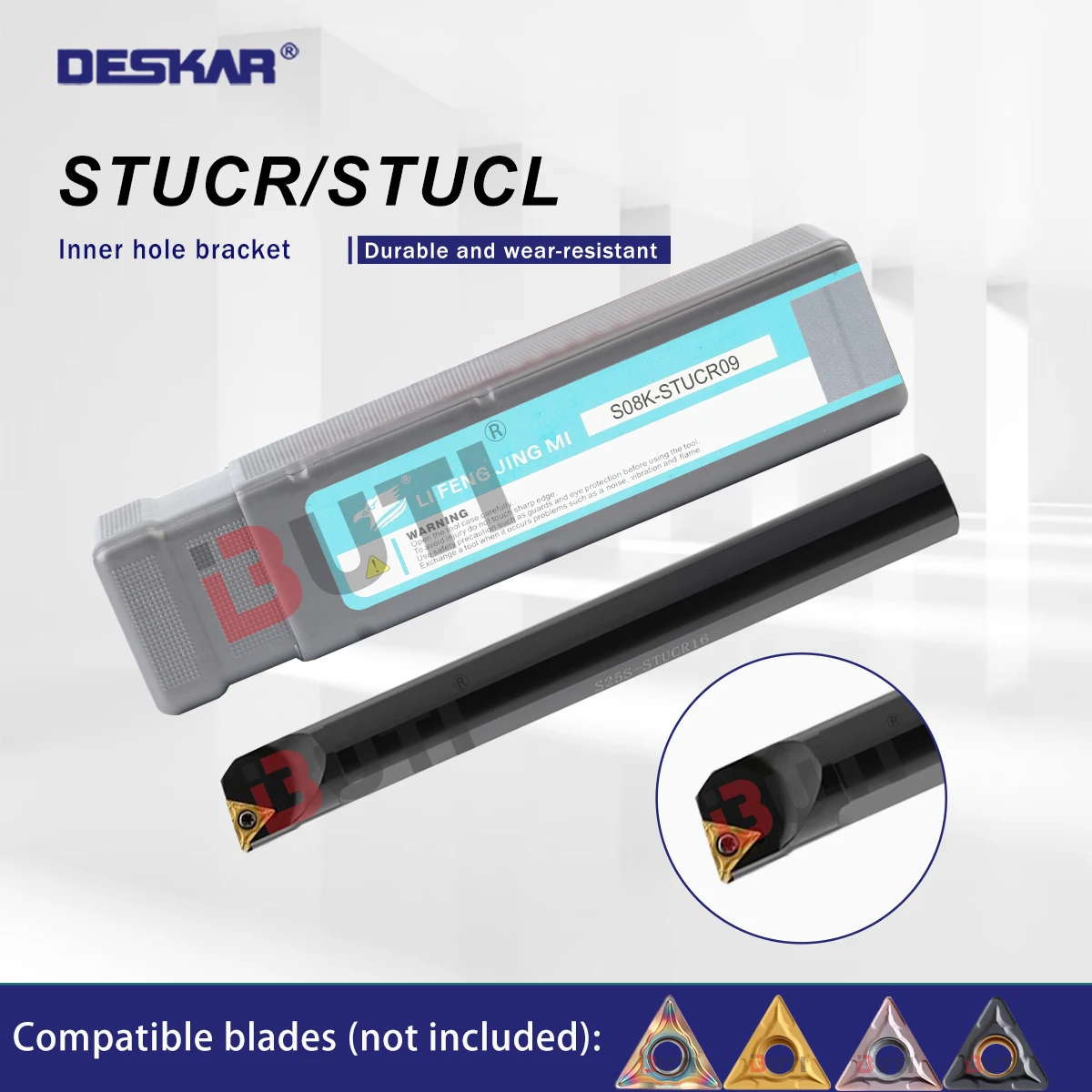 

DESKAR 100% Original S08K/110K/S12M/S14N/S16Q/S20R/S25S-STUCR/L11/16 Tools Holder Series CNC Lathes Tools Holder Machining Tools