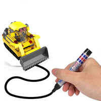 Line Inductive Pen Car Creative Toy DIY Building Blocks Christmas Gift (Pen Appearance Color Random)