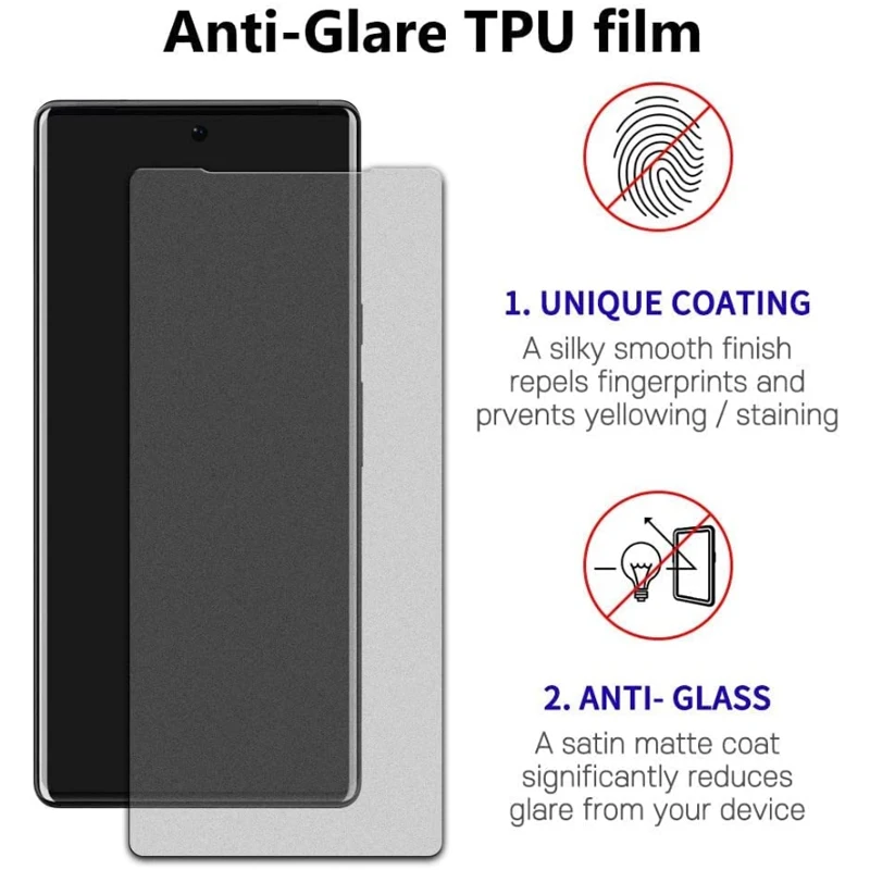 Matte Hydrogel Film for Samsung Galaxy S23 Ultra Plus Anti-Fingerprint Screen Protector Not Glass for S23 Plus S23+ Frosted Film