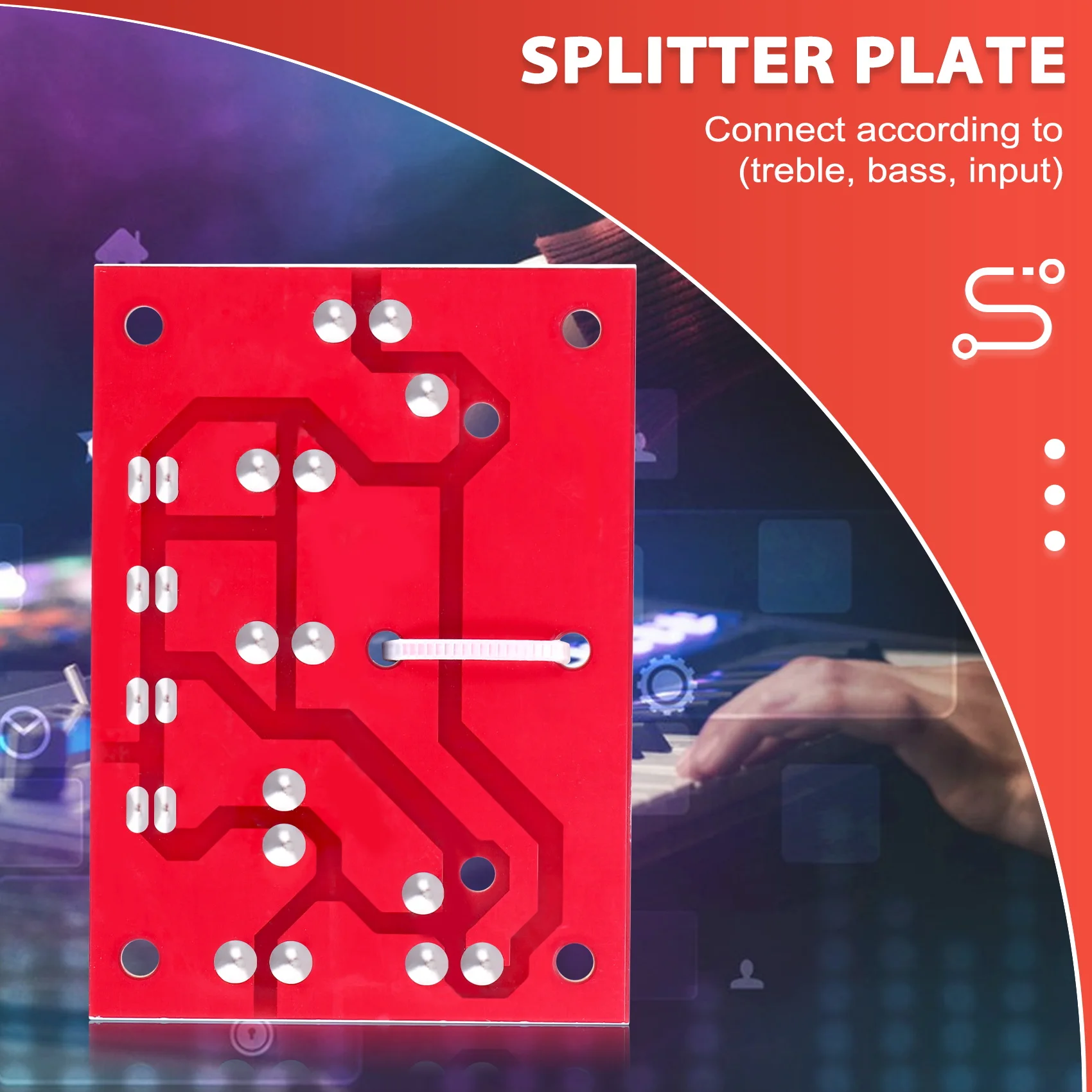 A45U YLY-2088 Audio Frequency Divider 400W Adjustable 2 Way Crossover Filters Full Range Treble Bass Frequency Divider