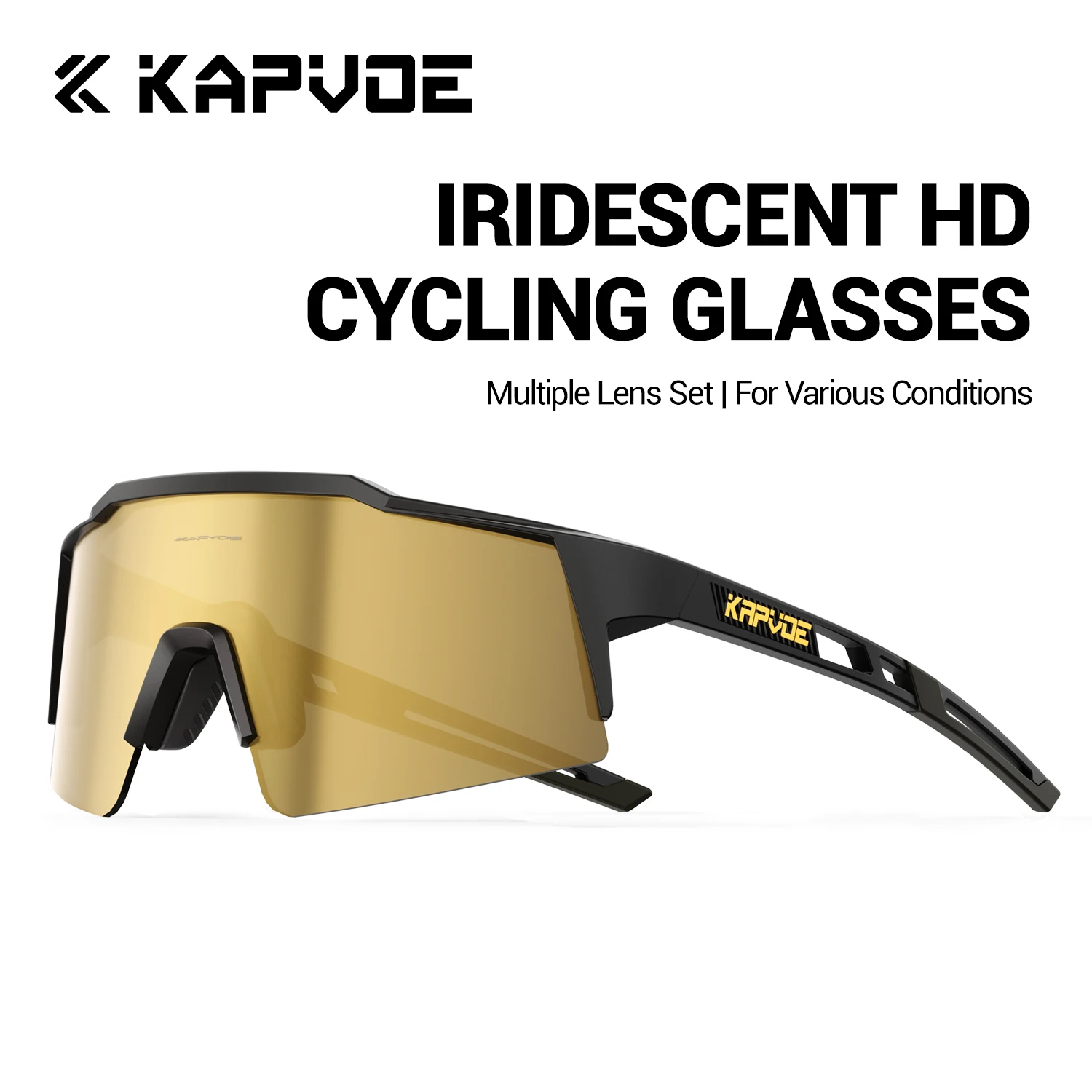 Kapvoe Neue Sport Radfahren Gläser Männer Outdoor Reiten Sonnenbrille Straße Fahrrad Brillen Frauen Berg UV400 Radfahren Fahren Brille
