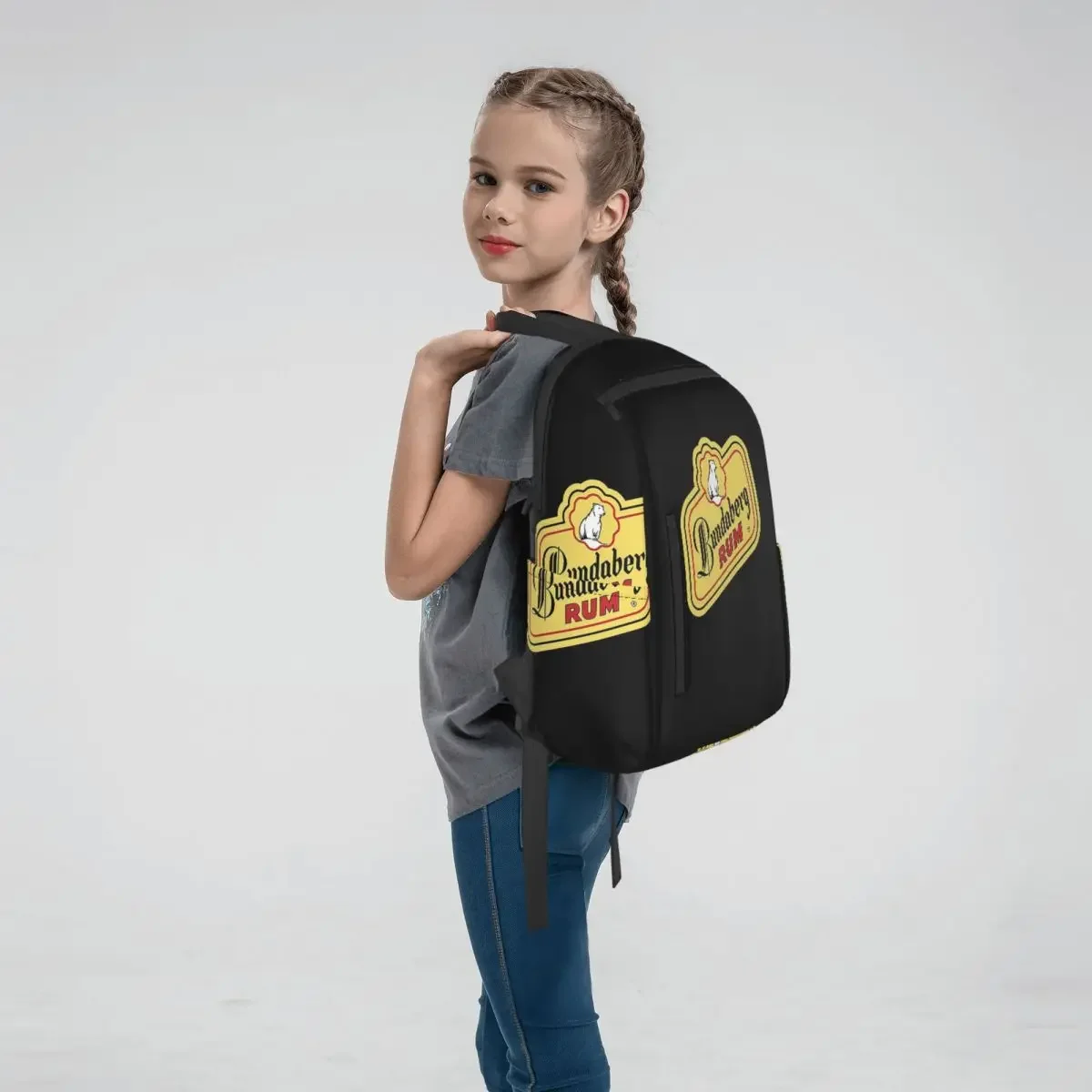 Official Merchandise Of Bundaberg Rum Logo Classic Backpack Daypack Kids BookBag School Bag Shoulder Bags for Men Women