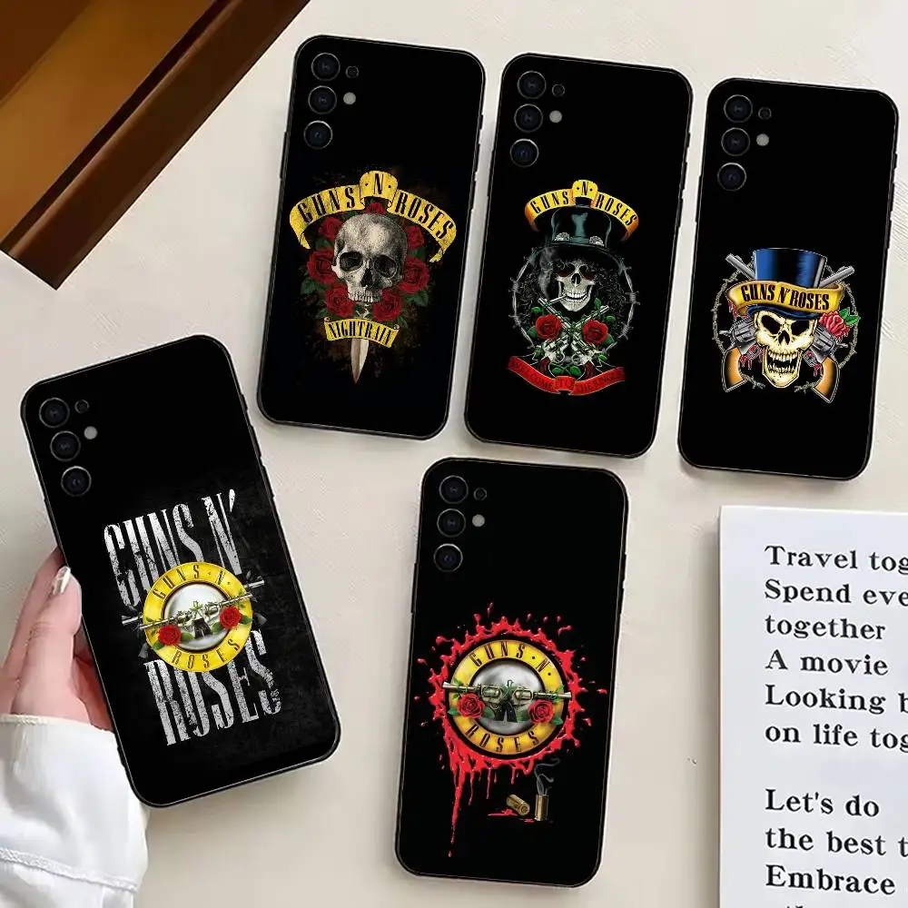 G-Guns N R-Roses Good Time Phone Case For Samsung S25,S24,S21,S22,S23,S30,Ultra,S20,Plus,Fe,Lite,Note,10,Black Cover