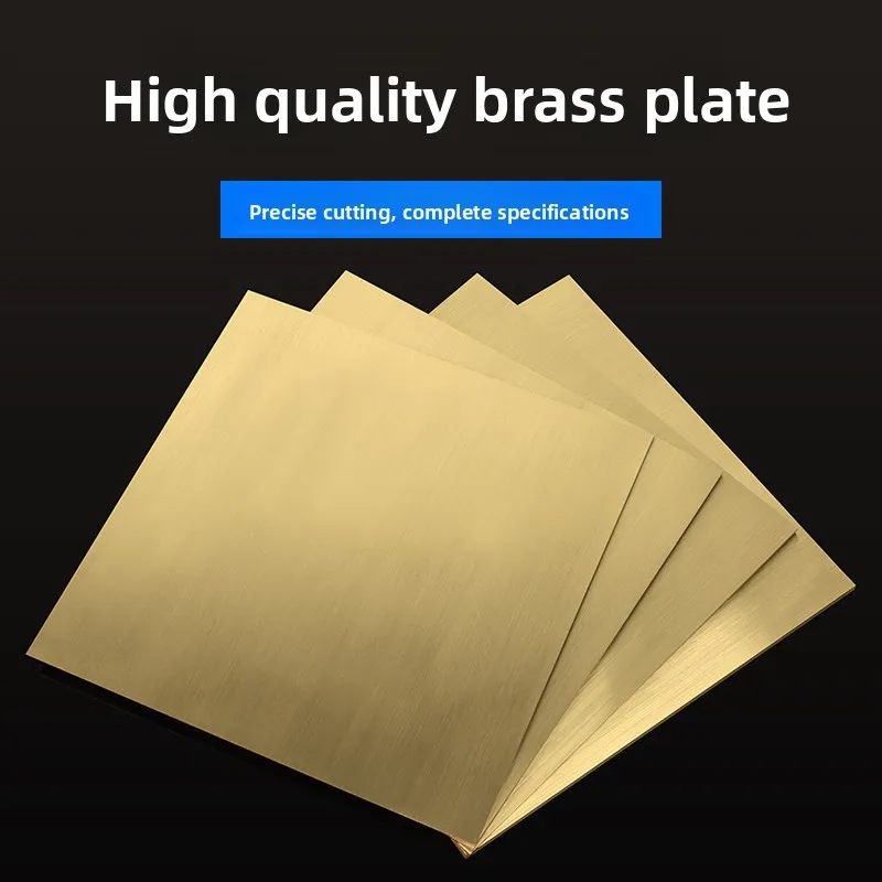 Thickness 0.1/0.5/0.8/1/1.2/1.5/2/3/4/5/6mm H62 Brass Sheet Brass Plate Cutting CNC Frame Model Mould DIY Contruction Brass Pad