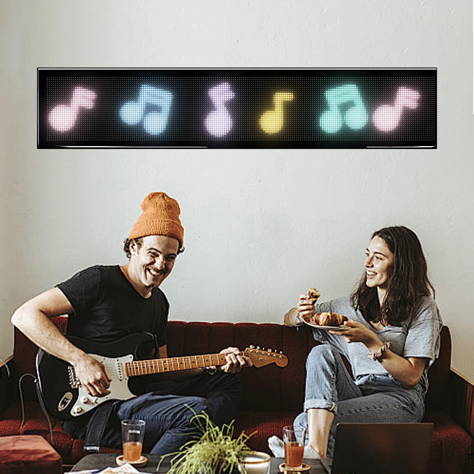 Demon Eyes Car Plus Светодиодный логотип Приложение Светодиодная матрица Пиксельная панель Ночник DIY Программируемый гибкий светодиодный дисплей Автомобиль Грузовик Аксессуары