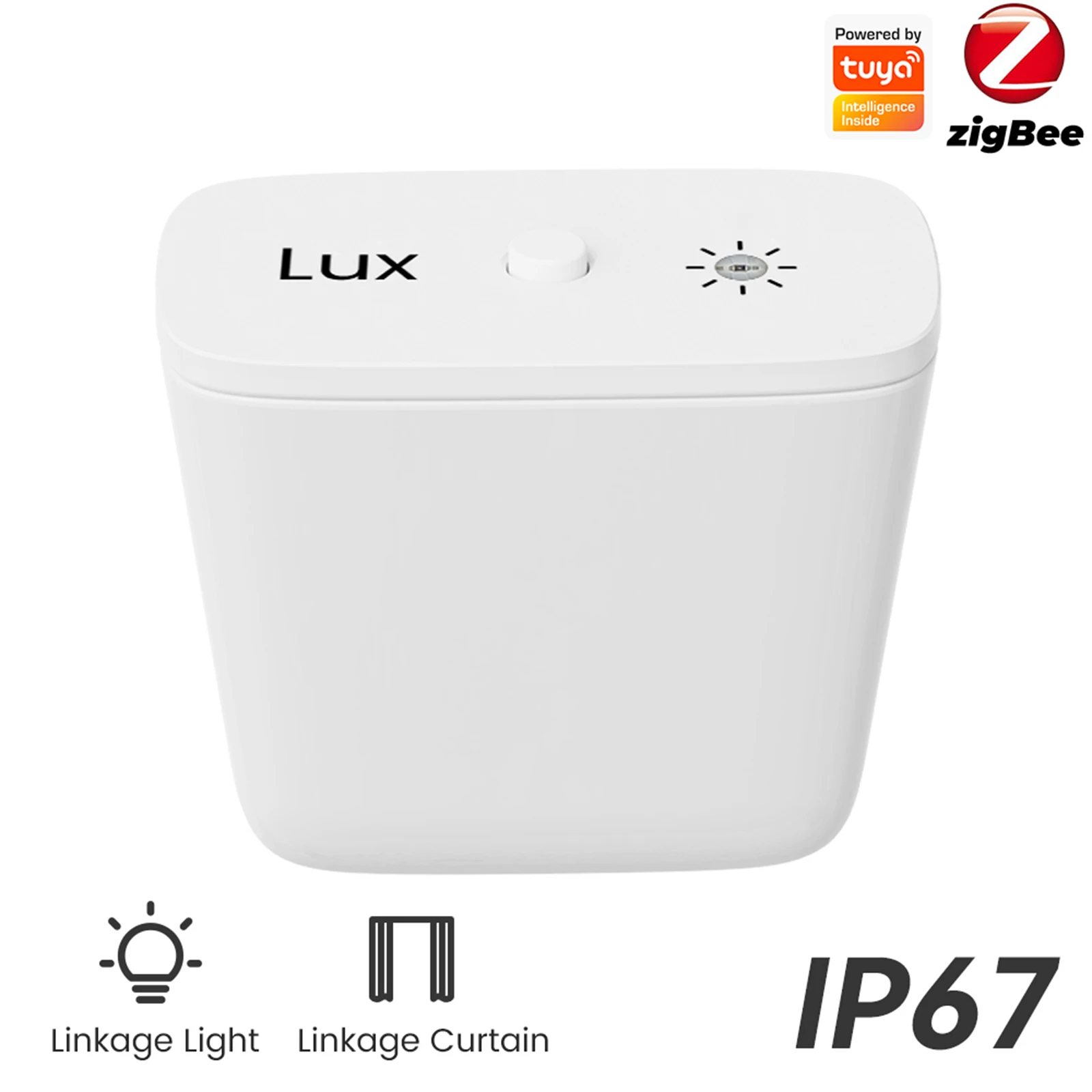 

Intelligent Illumination Sensor IP67 Waterproof Smart Lighting Accessory Light Detector Compatible for Zigbee Gateway Hub