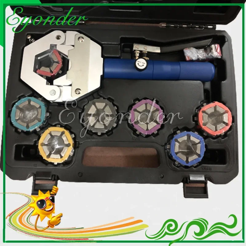 71550 Manual A/C AC Air Conditioning Conditioner Hydraulic Hose Hydra-krimp Crimper Hand Handling Crimping Tool Machine kit Die