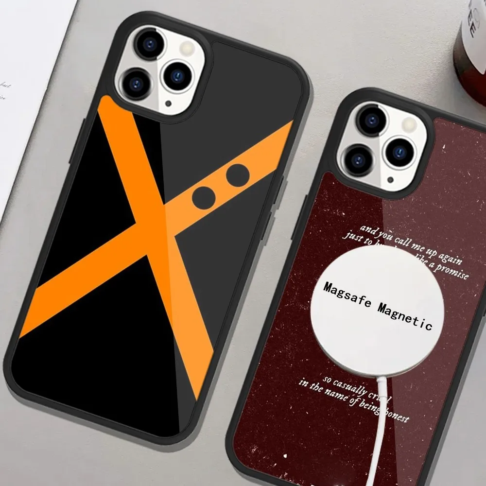 Katsuki Bakugo Boku My Hero Academia Phone Case For iPhone Magsafe Magnetic 15 14 13 12 11 Plus Pro Max Wireless Charging