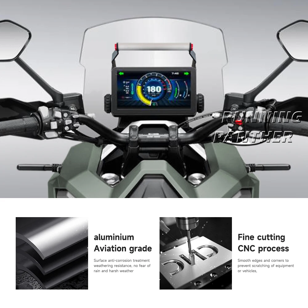 For ZONTES 368G 368-G Motorcycle Navigation GPS Stand Holder Mobile Phone Aluminum Mount Bracket