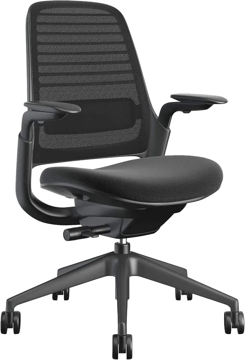 Ergonomic Office Chair Series 1 Carpet Wheels Productivity Support Weight Activated Controls Back Arm Support Easy Assembly Lico