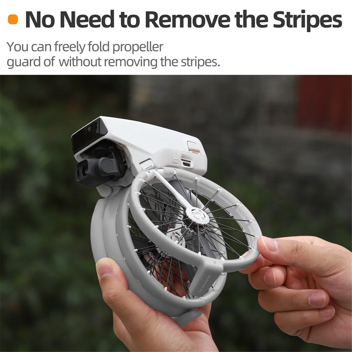 SUNNYLIFE لـ DJI Flip Paddle Protector المضادة للتصادمات بدون طيار الداعم حامل المروحة شفرة حماية حلقة الملحقات البرتقالية