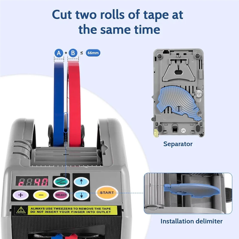 

Automatic Tape Dispenser, Dispensador De Cinta Automatico, Electric Intelligent Ribbon Cutter,For Schools Easy To Use Us Plug