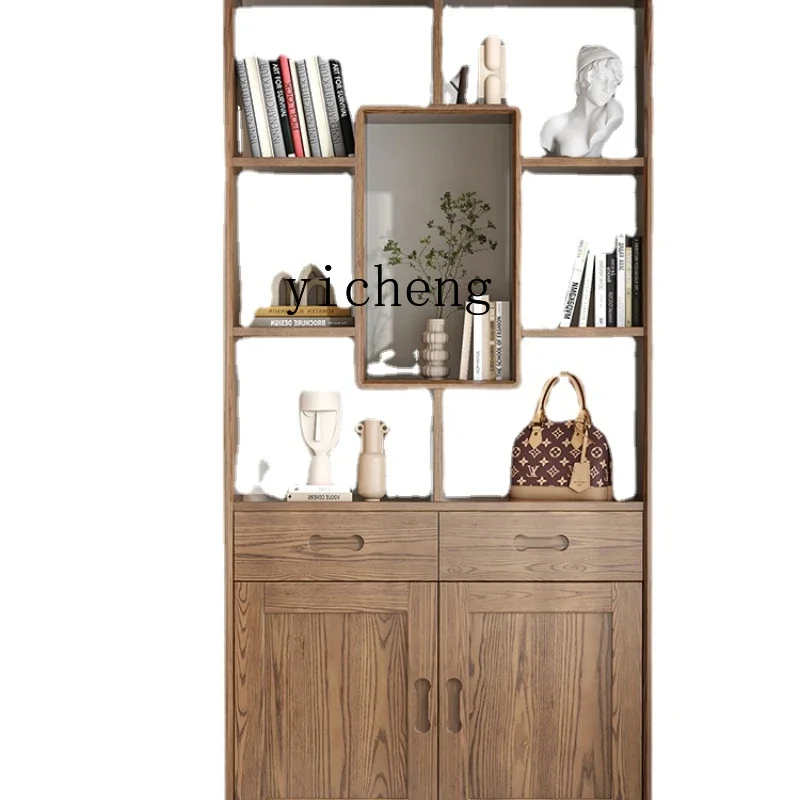 

Bogu Shelf Bookcase Tea Display Shelf Duobao Solid Wood Partition Room Cabinet Shelf