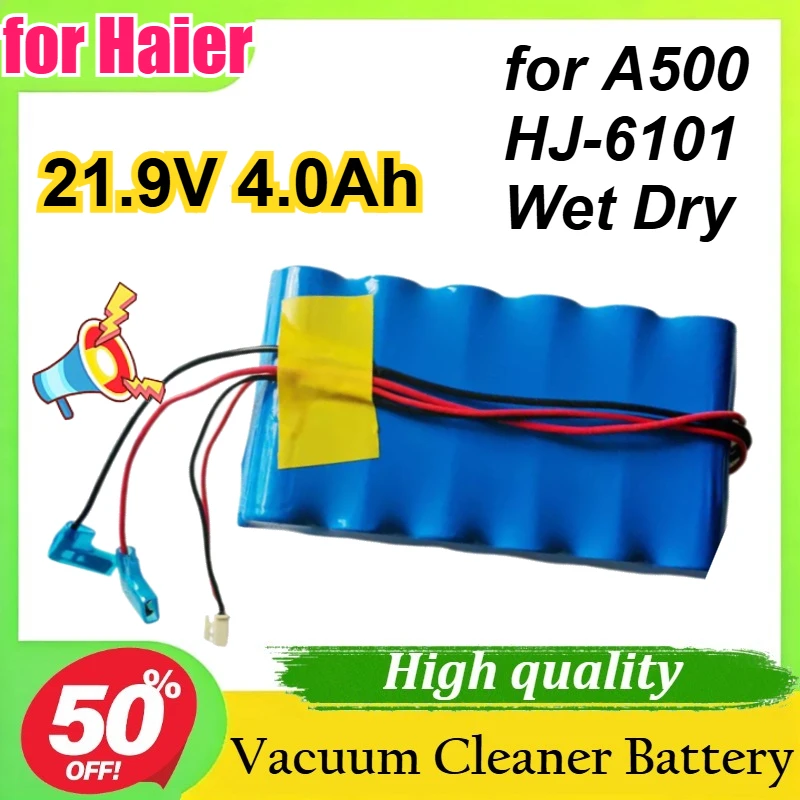 

21.9V 4.0Ah for Haier A500 HJ-6101 Wet Dry Vacuum Cleaner Floor Scrubber 4000mAh Replacement Battery