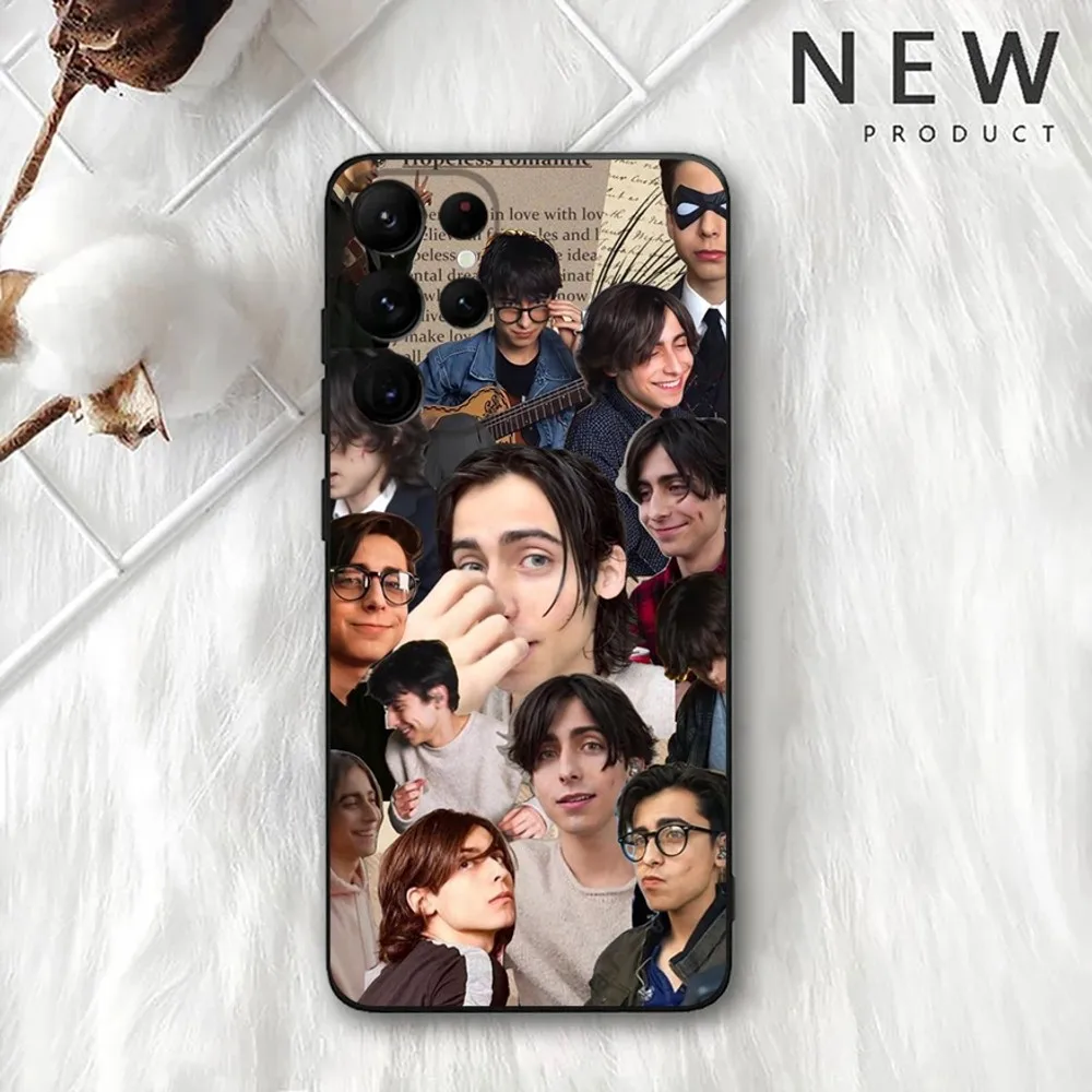 Aidan Gallagher Actor Phone Case For Samsung Galaxy A20,A21s,A22,A31,A32,A52,A53,A72,73,A80,A91 Soft Black Cover