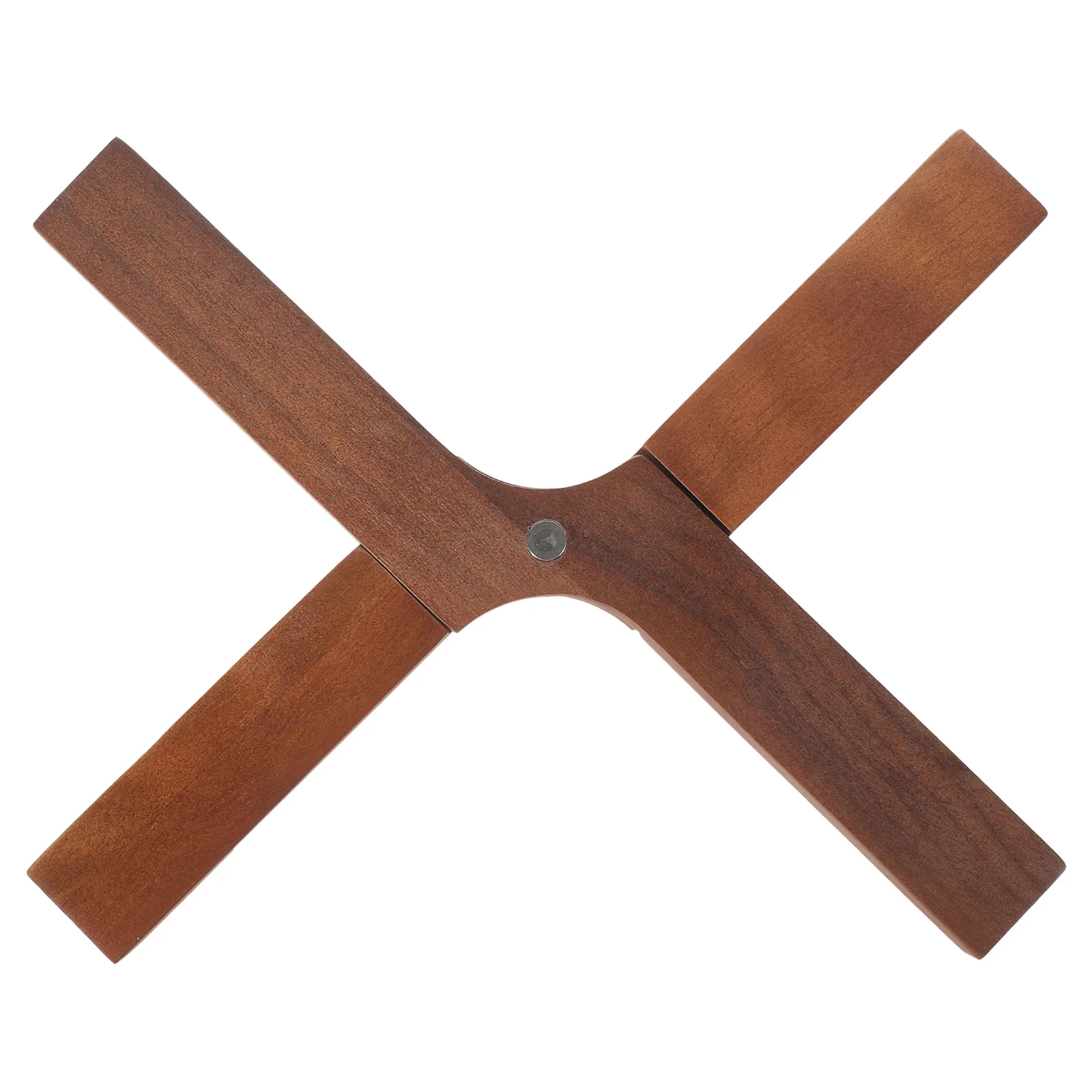 

Wooden Pot Holder Walnut Foldable Teapot Mat Set Bowl Non Rust Kitchen Accessories Storage Solution