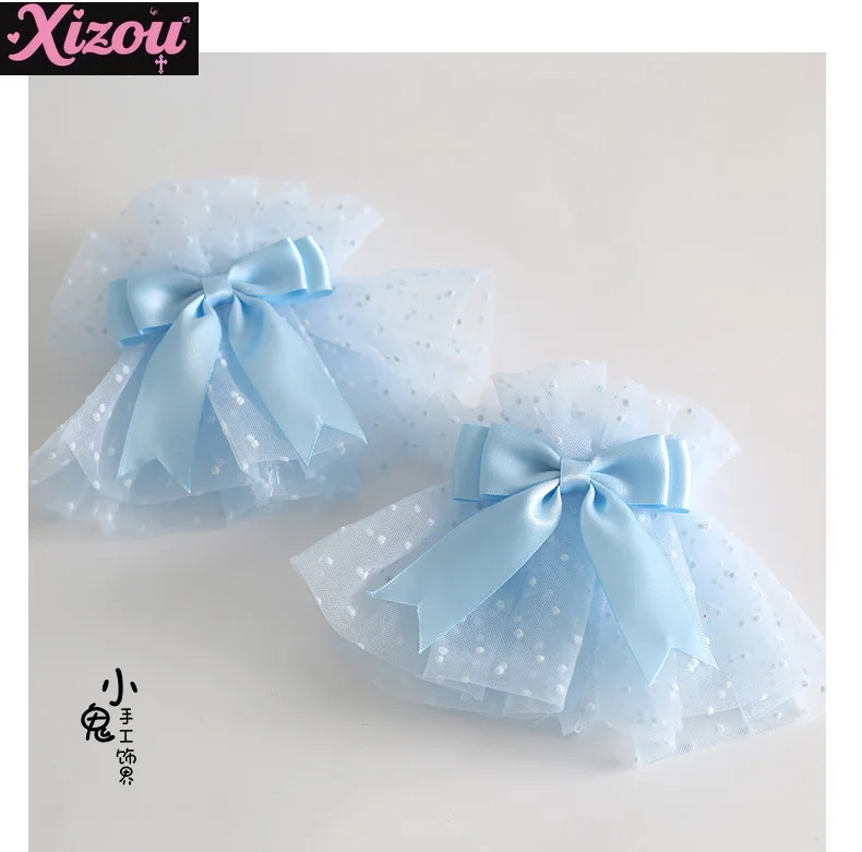 Japanse originele Lolita haaraccessoires blauwe Showa Cross Lover Doll handgemaakte hoge hoed hoofdband hand mouw hoofdband voor vrouwen