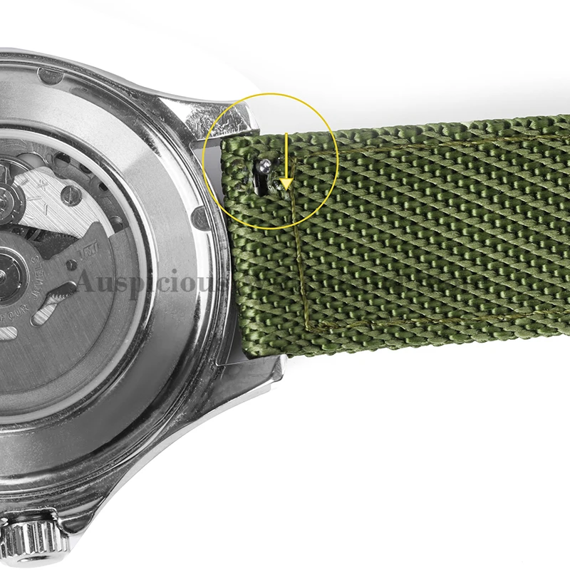 18/20/22mm Canvas Strap for Huawei Watch gt2/3 Nylon Leather Braided Strap Quick Release for Samsung Galaxy Watch4 Watches