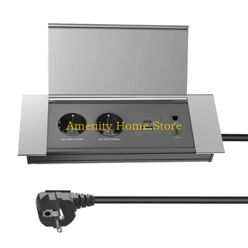 

F26C Furniture Drawer Outlet Recessed Power Outlet Desk Flush Mount Outlet for Home