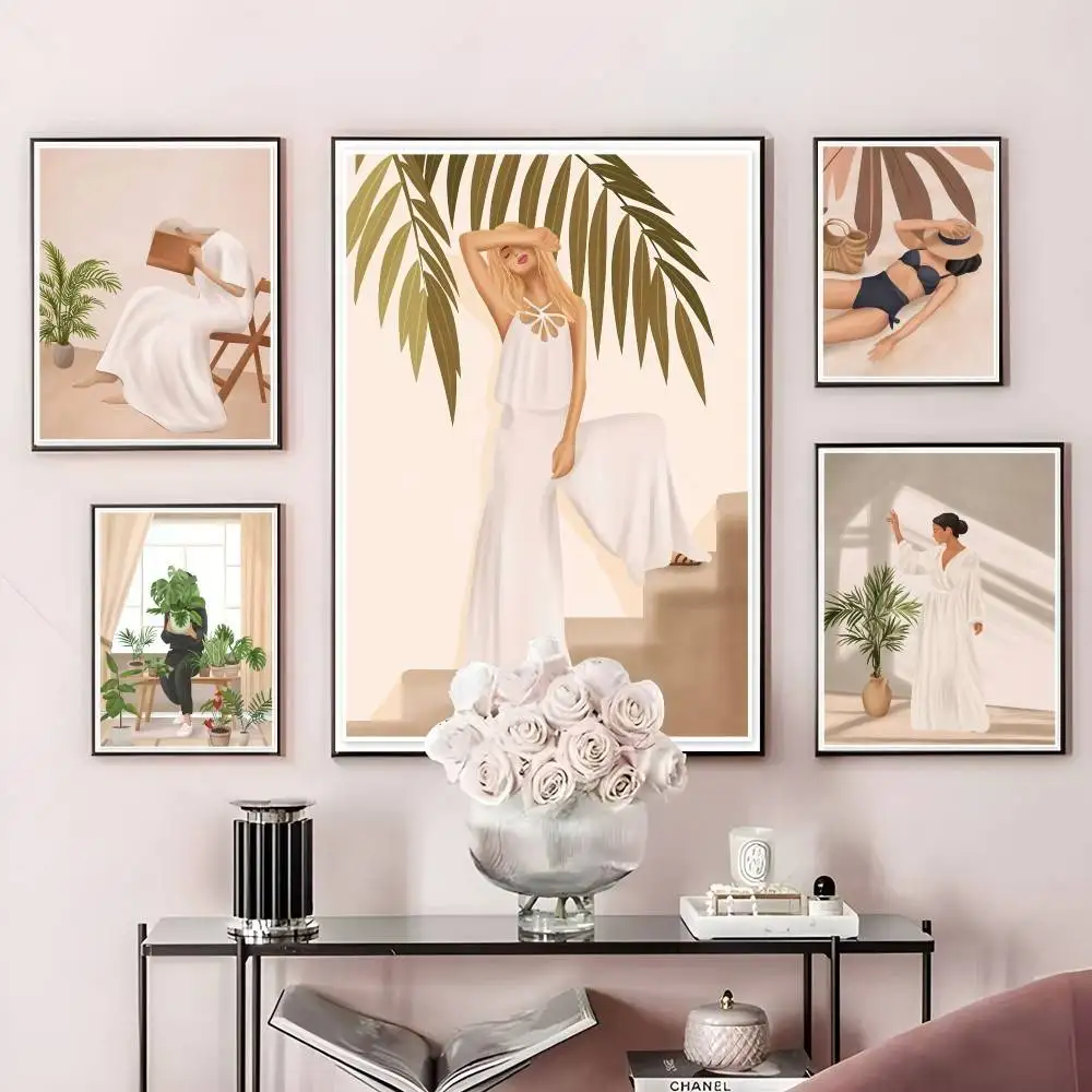 

B-BrankaS Beach Leisure Poster Home Living Bed Room Bar Hallway Sticky Wall Art Printing Waterproof Aesthetic Decor