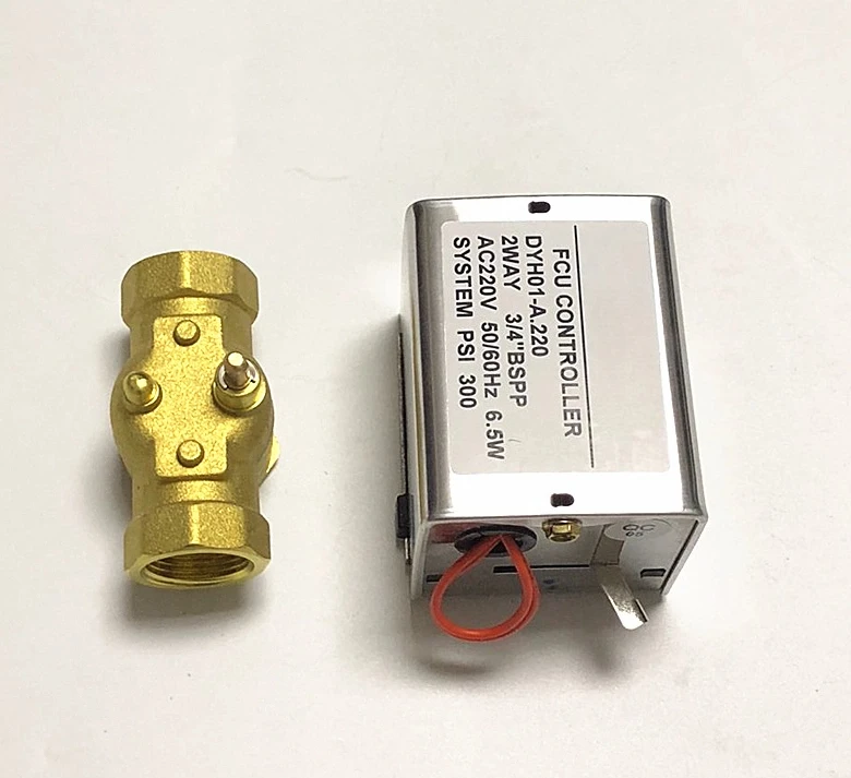 Electric 2-Way Motorized Valve Actuator for Central AC – DN20 (3/4