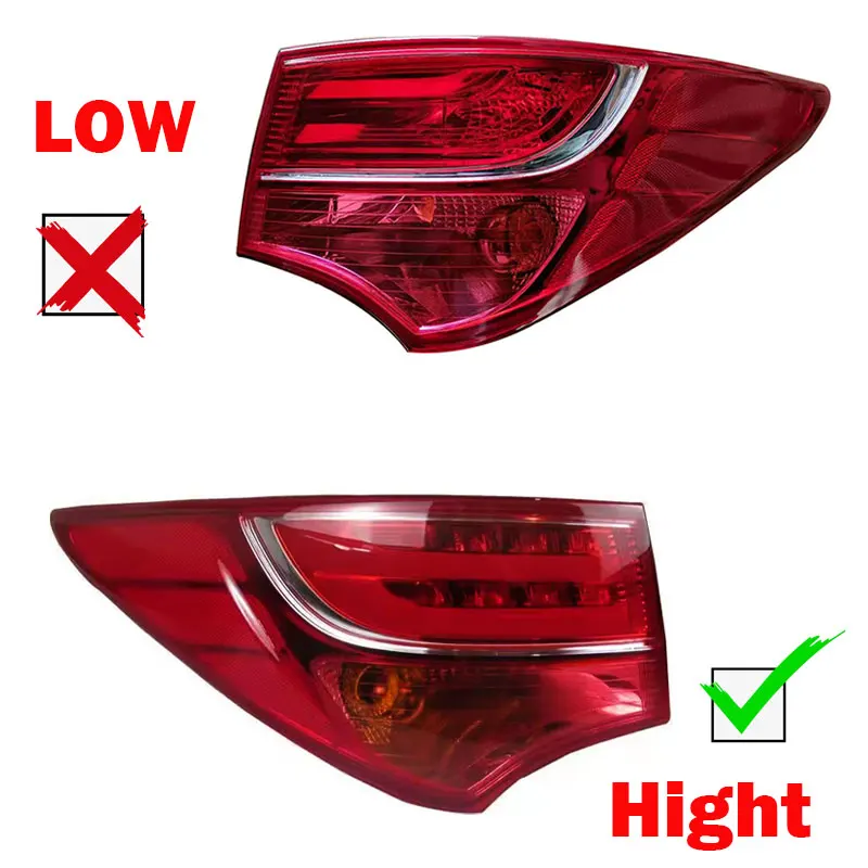 Car LED Outside Rear Tail Light Turn Signal For Hyundai Santa Fe IX45 2013 2014 2015 2016 Taillight Assembly Auto Accessories