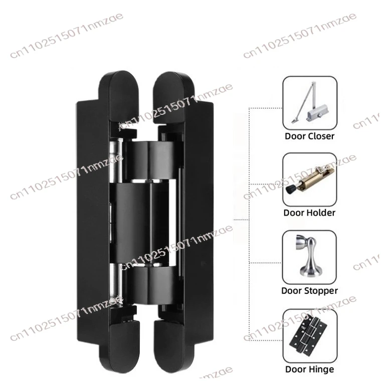 

2D Adjustable Soft Autoclave Hydraulic Hidden Wooden Door Hinged Spring Closure Heavy Duty 40kg Capacity