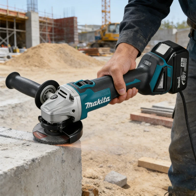 

100% Makita DGA506 18V 125mm Charging Angle Grinder Electric Polishing Machine Brushless Metal Grinding and Cutting Machine 2026