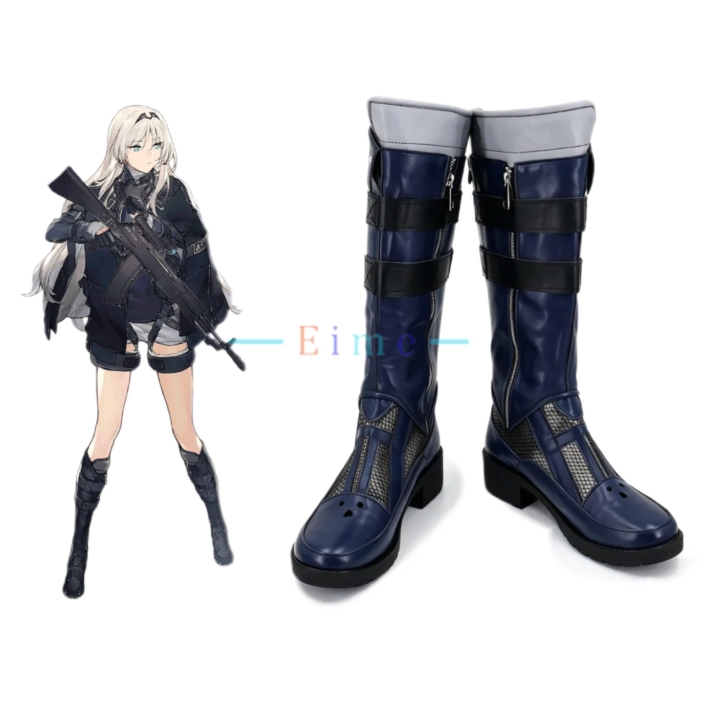 AN-94 Alva Cosplay Shoes Game Frontline2 Exilium Cosplay Props Halloween Carnival Boots PU Leather Shoes Big Size Custom Made