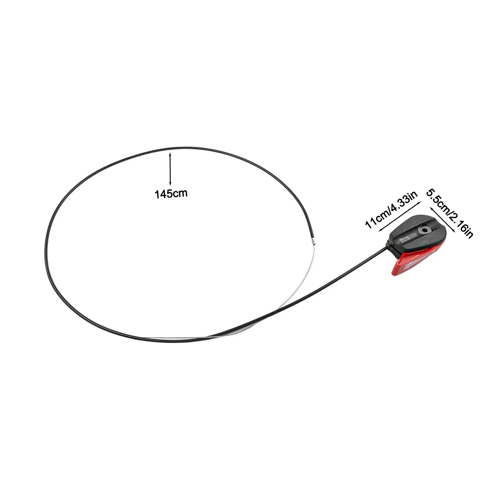 Compatible Lawnmower Control Handle Lawnmower Switch Handle Black And Red Mower Control Lever Stable And Safe Operation