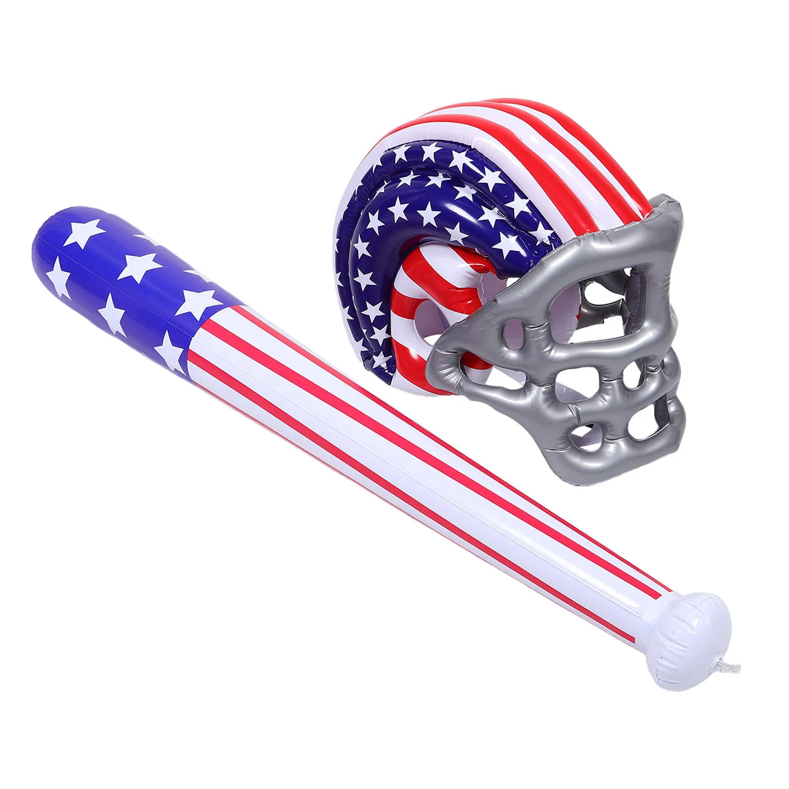 1 ensemble de cadeaux de fête de Baseball, batte de Baseball gonflable, motif de drapeau américain, doux et léger, thème sportif, cadeaux d'anniversaire, piscine