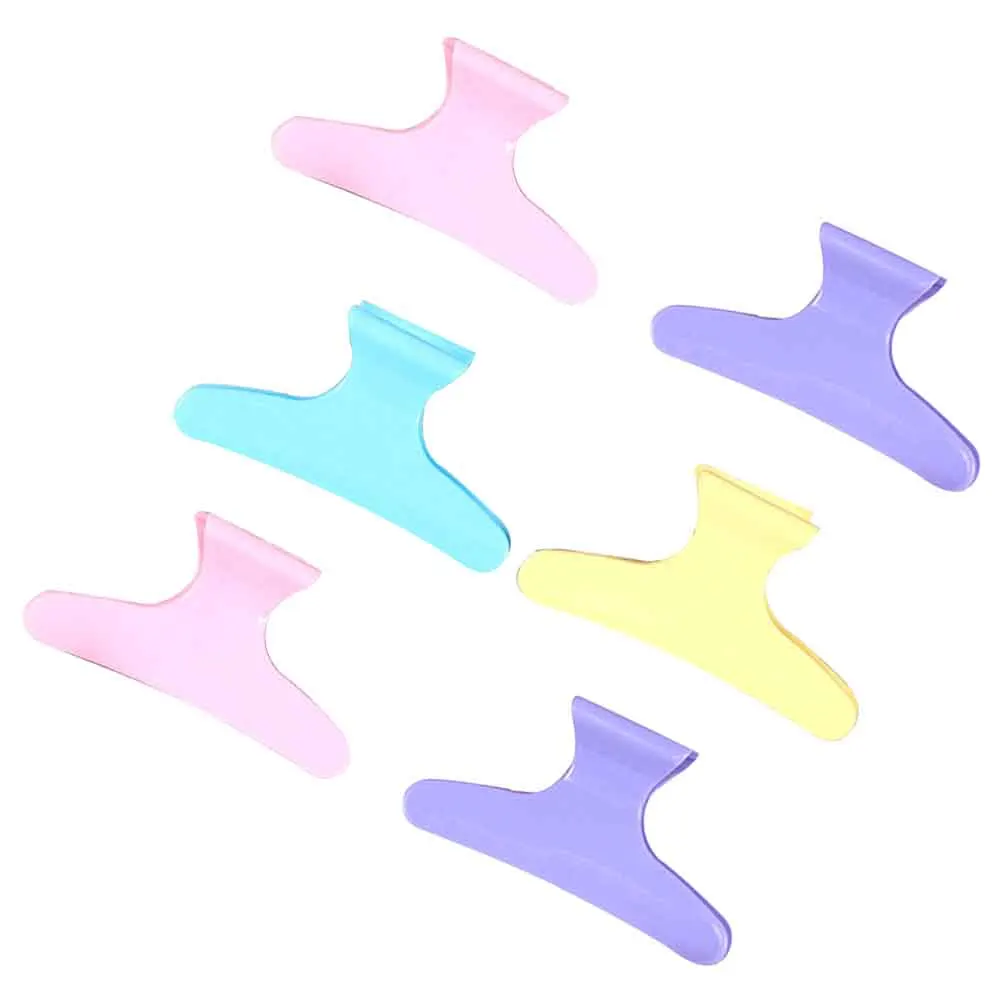 

24pcs Colorful Butterfly Hair Clips Premium Plastic Salon Sectioning Clamps Styling Tools For Thick Thin Hair Durable Claw Face